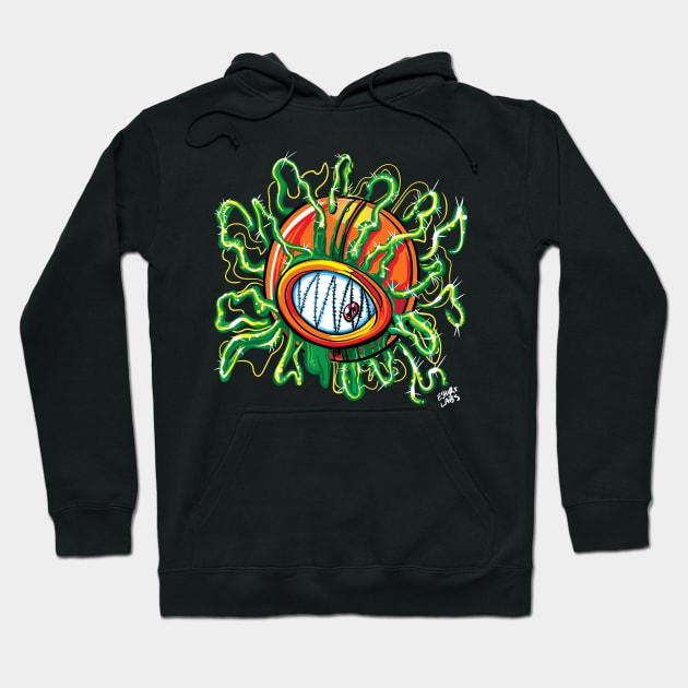 Eyeball with Stitches Hoodie by eShirtLabs